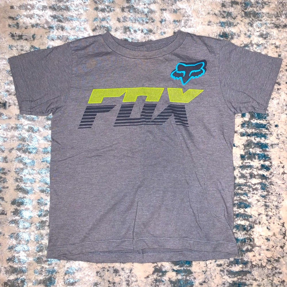 Boys gray Fox short sleeved shirt size S